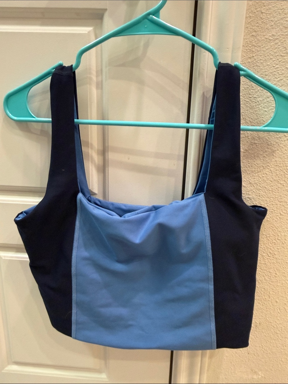 Colorblock Blue and navy blue Tank Top